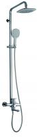 Душевая система Glauf NOB16-A128 (смеситель35К с изл+лейка 1поз.+душ.шланг+тропич.душ.)