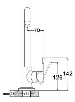 Смеситель для кухни одноручковый ZAP4-B090