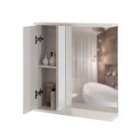 Зеркальный шкаф "Росток 65" левый без подсветки ПВХ)