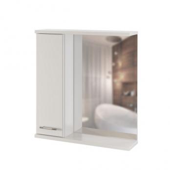 Зеркальный шкаф "Росток 65" левый без подсветки ПВХ)