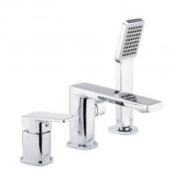 Смеситель для акриловой ванны 35к F1146 FRAP б/отв. (на 3 отверст, хром, латунь)