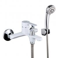 Смеситель для ванны 35к F3241 FRAP (кор. излив, белый/хром, латунь)