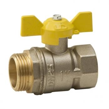 Кран газ шаровой 3/4'' вн/нар бабочка LD PRIDE