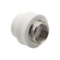 Муфта комб. вн 32х1'' под ключ EVER® plast БЕЛЫЙ (Россия)