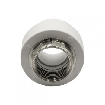 Муфта комб. вн 32х1'' под ключ EVER® plast БЕЛЫЙ (Россия)
