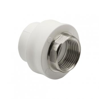 Муфта комб. вн 32х1'' под ключ EVER® plast БЕЛЫЙ (Россия)