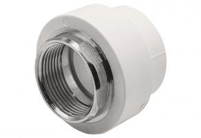 Муфта комб. вн 40х1 1/4'' под ключ EVER® plast БЕЛЫЙ (Россия)