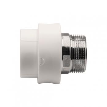 Муфта комб. нар 40х1 1/4'' под ключ EVER® plast БЕЛЫЙ (Россия)