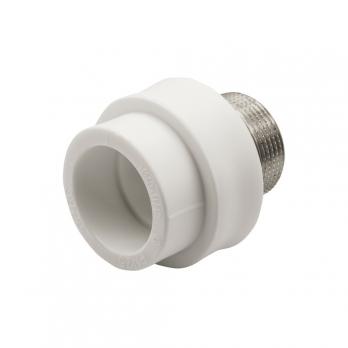 Муфта комб. нар 40х1 1/4'' под ключ EVER® plast БЕЛЫЙ (Россия)