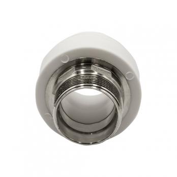 Муфта комб. нар 40х1 1/4'' под ключ EVER® plast БЕЛЫЙ (Россия)