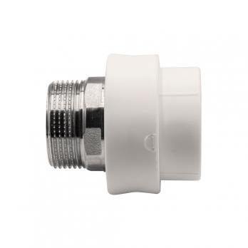 Муфта комб. нар 40х1 1/4'' под ключ EVER® plast БЕЛЫЙ (Россия)