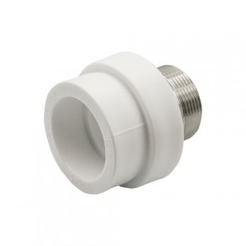 Муфта комб. нар 50х1 1/2'' под ключ EVER® plast БЕЛЫЙ (Россия)