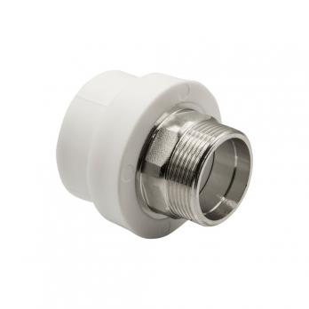 Муфта комб. нар 50х1 1/2'' под ключ EVER® plast БЕЛЫЙ (Россия)