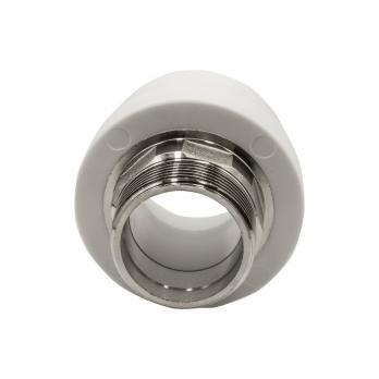 Муфта комб. нар 50х1 1/2'' под ключ EVER® plast БЕЛЫЙ (Россия)