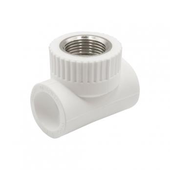 Тройник комб. вн 25х3/4''х25 EVER® plast БЕЛЫЙ (Россия)