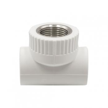 Тройник комб. вн 25х3/4''х25 EVER® plast БЕЛЫЙ (Россия)