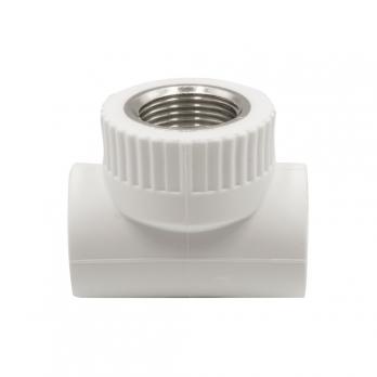 Тройник комб. вн 25х3/4''х25 EVER® plast БЕЛЫЙ (Россия)