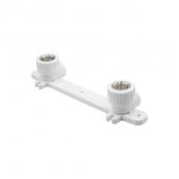 Уголок комб. вн 20х1/2'' с креплением двойной EVER® plast БЕЛЫЙ (Россия)