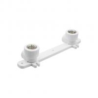 Уголок комб. вн 20х1/2'' с креплением двойной EVER® plast БЕЛЫЙ (Россия)