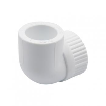 Уголок комб. вн 25х1/2'' EVER® plast  БЕЛЫЙ (Россия)