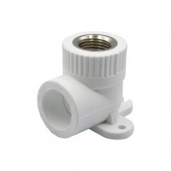 Уголок комб. вн 25х1/2'' с креплением EVER® plast БЕЛЫЙ (Россия)