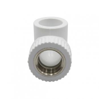 Уголок комб. вн 25х3/4'' EVER® plast БЕЛЫЙ (Россия)