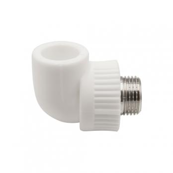 Уголок комб. нар 20х1/2'' EVER® plast  БЕЛЫЙ (Россия)