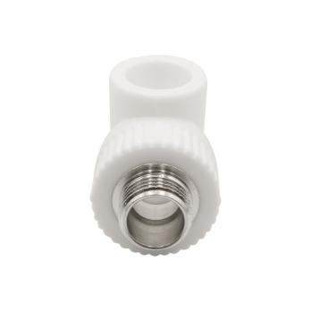 Уголок комб. нар 20х1/2'' EVER® plast  БЕЛЫЙ (Россия)