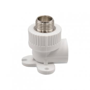 Уголок комб. нар 20х1/2'' с креплением EVER® plast БЕЛЫЙ (Россия)