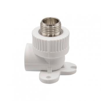 Уголок комб. нар 20х1/2'' с креплением EVER® plast БЕЛЫЙ (Россия)