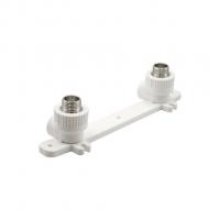 Уголок комб. нар 20х1/2'' с креплением двойной EVER® plast БЕЛЫЙ (Россия)