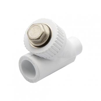 Фильтр косой 20 вн/нар EVER® plast БЕЛЫЙ (Россия)