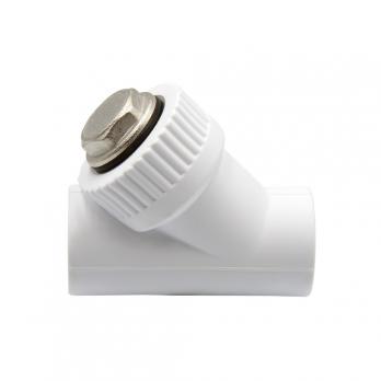 Фильтр косой 25 EVER® plast БЕЛЫЙ (Россия)