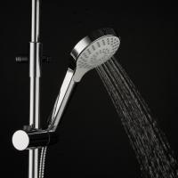 Душевая система 35к F2441 FRAP лейка "Тропич. душ" (D230мм, пов. L-излив, белый/хром, латунь)