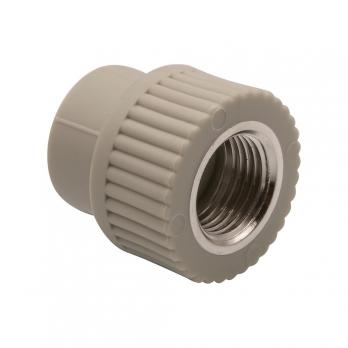 Муфта комб. вн 20х1/2'' EVER® plast  СЕРЫЙ (Россия)