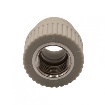 Муфта комб. вн 20х1/2'' EVER® plast  СЕРЫЙ (Россия)