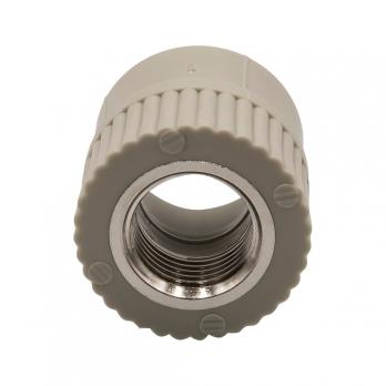 Муфта комб. вн 25х1/2'' EVER® plast  СЕРЫЙ (Россия)