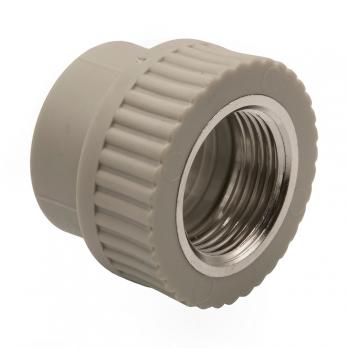 Муфта комб. вн 32х1'' EVER® plast  СЕРЫЙ (Россия)