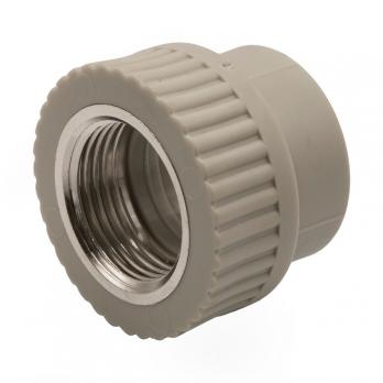 Муфта комб. вн 32х1'' EVER® plast  СЕРЫЙ (Россия)