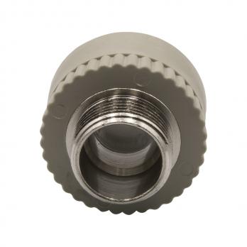Муфта комб. нар 20х3/4'' EVER® plast  СЕРЫЙ (Россия)