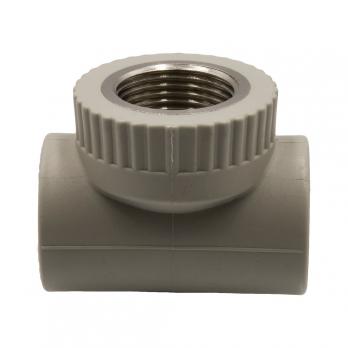 Тройник комб. вн 32х1''х32 EVER® plast  СЕРЫЙ (Россия)