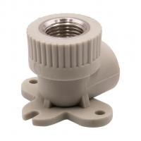 Уголок комб. вн 20х1/2'' с креплением EVER® plast  СЕРЫЙ (Россия)