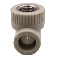 Уголок комб. вн 20х1/2'' EVER® plast  СЕРЫЙ (Россия)