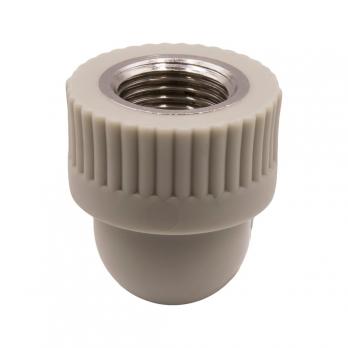 Уголок комб. вн 20х1/2'' EVER® plast  СЕРЫЙ (Россия)