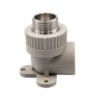 Уголок комб. нар 25х3/4'' с креплением EVER® plast   СЕРЫЙ (Россия)