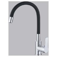 Смеситель для кухни 35к HB70112-7 HAIBA гибкий излив, б/отв боковая,ЧЕРНЫЙ/ХРОМ