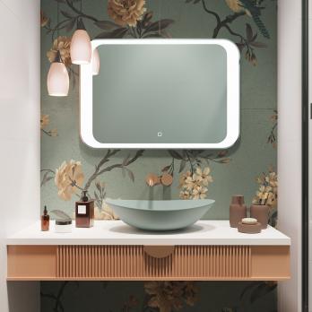 Зеркало MIXLINE "Индиго" 800*550 (ШВ) сенсорный выключатель, светодиодная подсветка