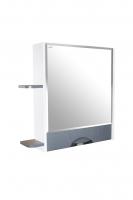 Зеркальный шкаф "Байкал-70"  без подсветки, с полками  (ПВХ)