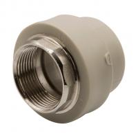 Муфта комб. вн 40х1 1/4'' под ключ EVER® plast  СЕРЫЙ (Россия)