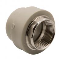 Муфта комб. вн 40х1 1/4'' под ключ EVER® plast  СЕРЫЙ (Россия)